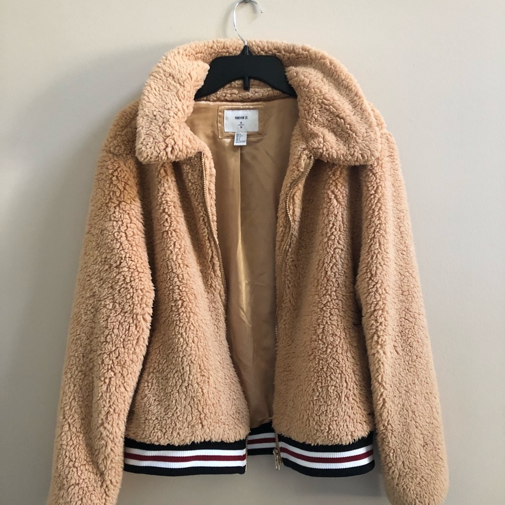 Fuzzy faux fur Forever 21 Jacket